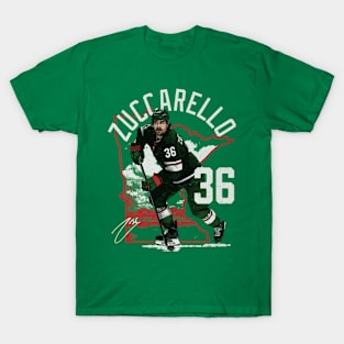 Mats Zuccarello Minnesota State Outline T-Shirt